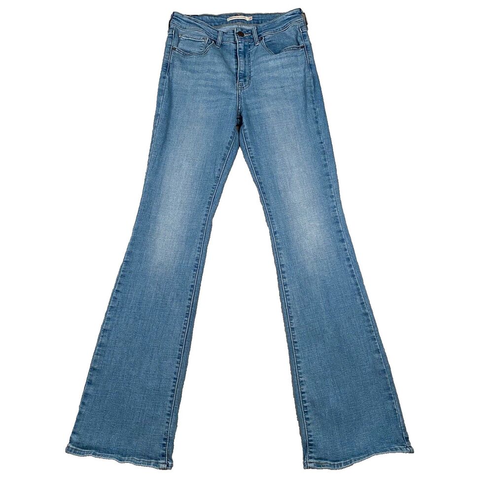 Levis 725 Jeans Womens 27x32 (26x30) Blue High Rise Bootcut Stretch Denim